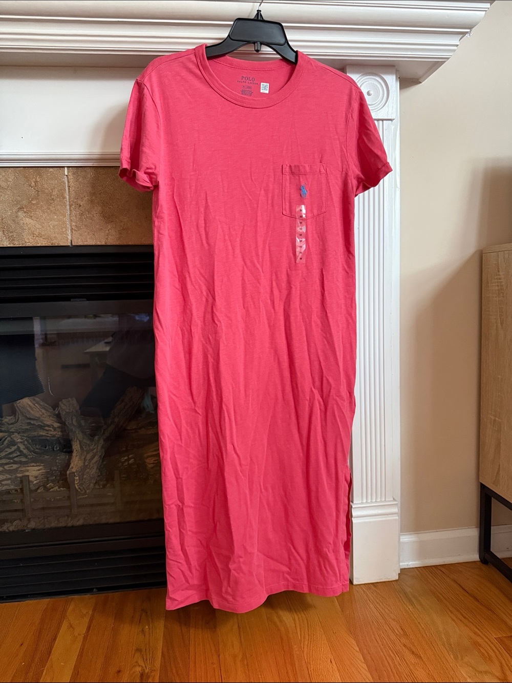 Polo by Ralph Lauren Coral Pink T‑Shirt Dress